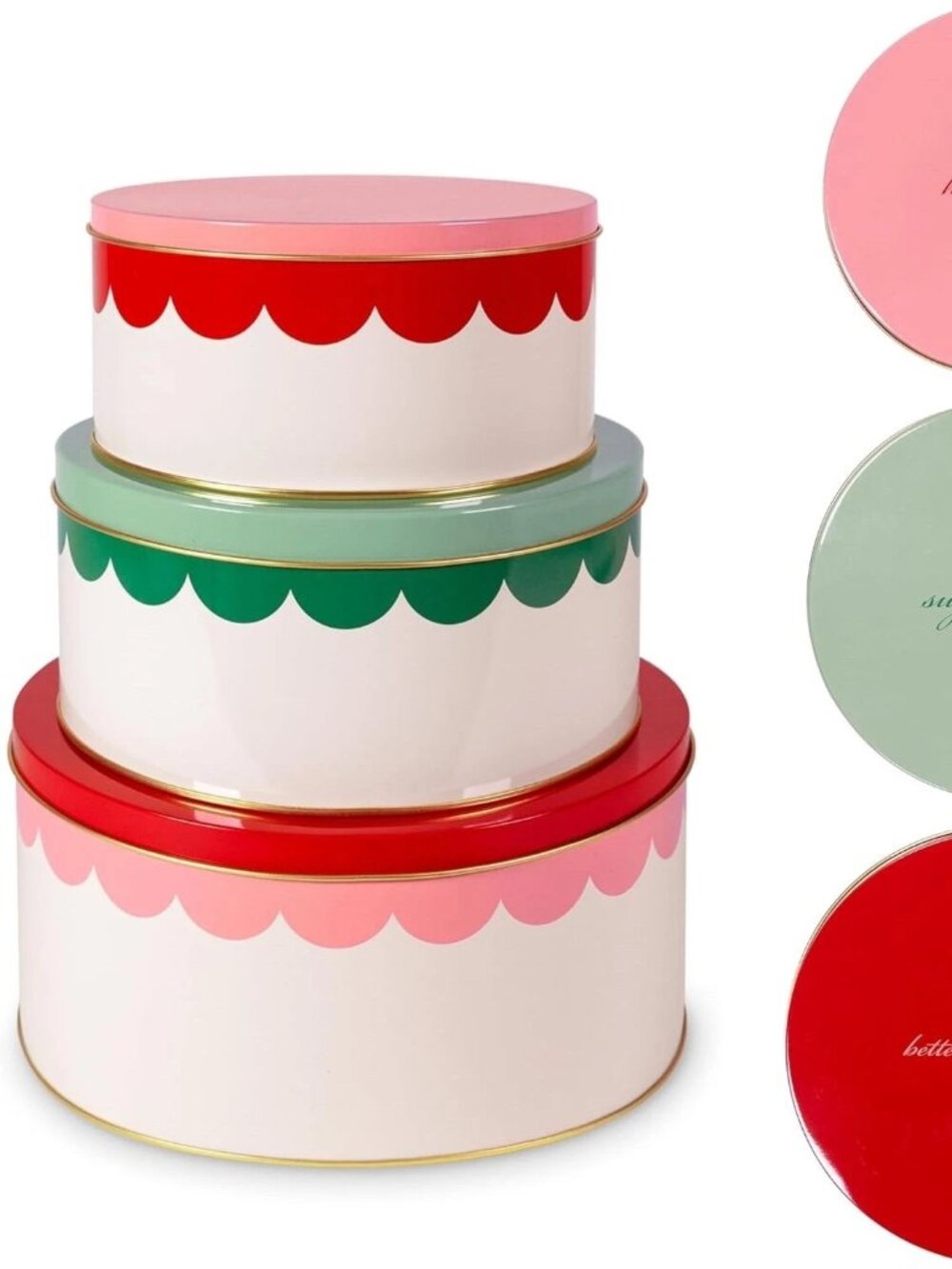 Kate Spade New York Hey Sweets Nesting Cookie Tins NWT! Darling